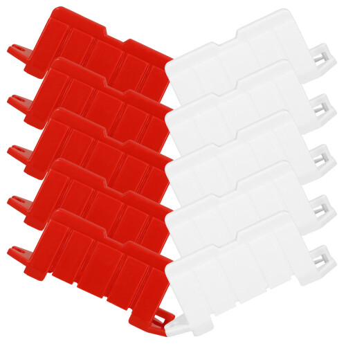 60Pcs Mini Roadblock Model Toy ABS Assorted Color Decorative Playset 2