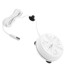 2Pcs White Mini Washing Machine Portable USB Powered Small Laundry