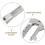 5Pcs Silver Chrome Vanadium Adjustable Wrenches for Bathroom Plumbing 8