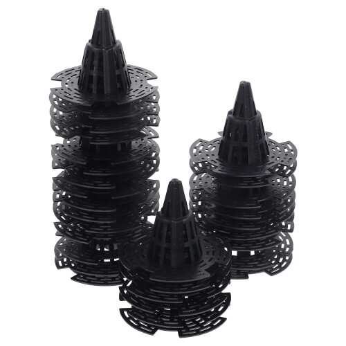 150Pcs Durable Black Plastic Cone Planter Inserts for Garden Pots 2