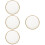 4Pcs Ceramic Side Dish Plates White Food Plates for Home Use 9