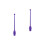 2Paren Paar Ritmische Dans Sticks Paars Comfortabel En 4