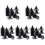 150Pcs Durable Black Plastic Cone Planter Inserts for Garden Pots 4