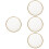 4Pcs Ceramic Side Dish Plates White Food Plates for Home Use 8