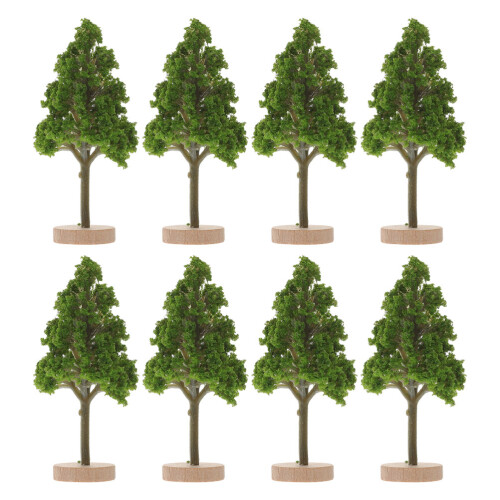 24Pcs Mini Trees Plastic with Stand for Architectural Model Decor 1