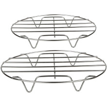 4Pcs Heat Insulation Stainless Steel Pot Rack for Cooking and Steaming
