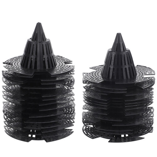 150Pcs Durable Black Plastic Cone Planter Inserts for Garden Pots
