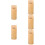 5Pcs Bamboo Kitchen Storage Container Flatware Holder for Home Use 10