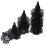 150Pcs Durable Black Plastic Cone Planter Inserts for Garden Pots 2