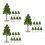 24Pcs Mini Trees Plastic with Stand for Architectural Model Decor 10