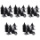 150Pcs Durable Black Plastic Cone Planter Inserts for Garden Pots 5