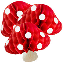 Set Of 5 Honeycombs Ball Mushroom Balls Table Centerpiece Child