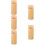 5Pcs Bamboo Kitchen Storage Container Flatware Holder for Home Use 11