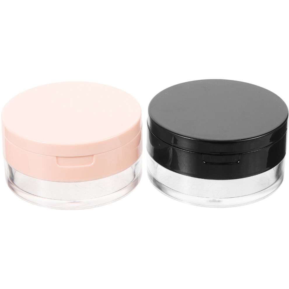 Inoomp 4Pcs Plastic Powder Dispensers Assorted Colors For Travel Storage Use