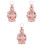 3Pcs Multi Glass Perfume Bottles Reusable Essential Oil Containers 3