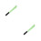 2Pcs Luminous Kids Plastic Halloween Playing Tool Long Cutter Green 6