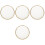 4Pcs Ceramic Side Dish Plates White Food Plates for Home Use 5