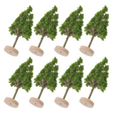 24Pcs Mini Trees Plastic with Stand for Architectural Model Decor