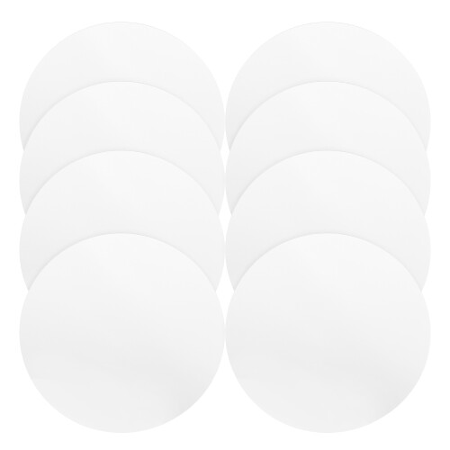 16Pcs Silver Acrylic Self Adhesive Round Mirror Stickers for Decor