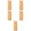 5Pcs Bamboo Kitchen Storage Container Flatware Holder for Home Use 7