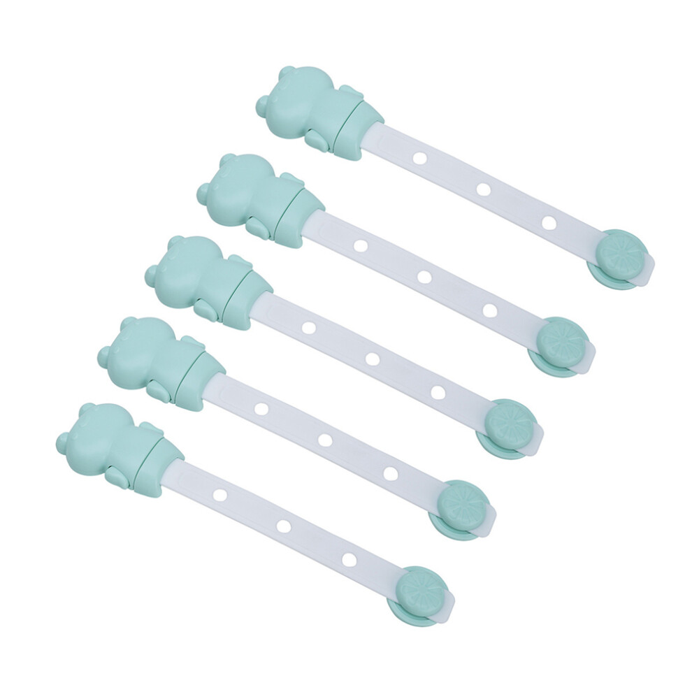 15Pcs Child Safety Locks Baby Proof Cabinet Drawer Locks Secure Green Artibetter