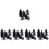 150Pcs Durable Black Plastic Cone Planter Inserts for Garden Pots 7