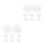16Pcs Silver Acrylic Self Adhesive Round Mirror Stickers for Decor 5