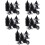 150Pcs Durable Black Plastic Cone Planter Inserts for Garden Pots 9