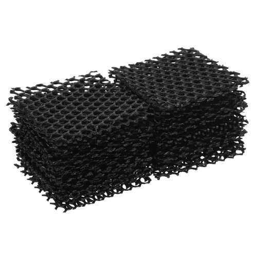 100Pcs Black Dense Grid Mesh Pad for Bonsai Pot Bottom Soil Protection