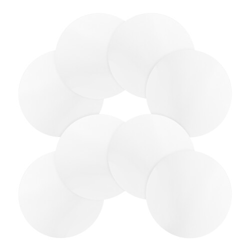16Pcs Silver Acrylic Self Adhesive Round Mirror Stickers for Decor 1