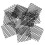 100Pcs Black Dense Grid Mesh Pad for Bonsai Pot Bottom Soil Protection 2