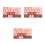 3Pcs Pink Mobile Phone Number Display Plate Temporary Parking Sign 3