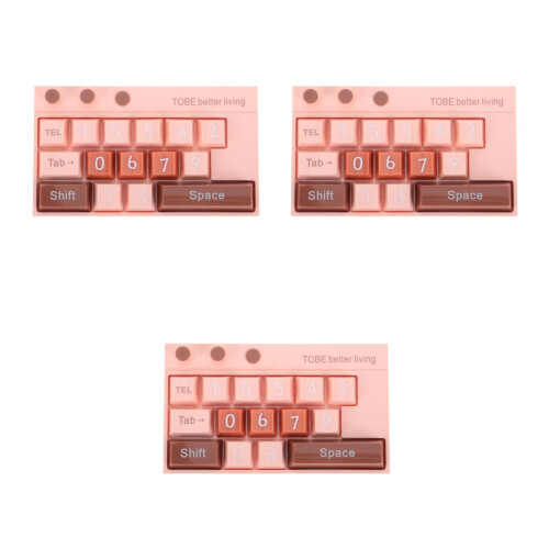 3Pcs Pink Mobile Phone Number Display Plate Temporary Parking Sign 2