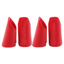 12Pcs Red Lightweight Rubber Dumbbell Covers Replaceable Barbell Grips