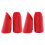 12Pcs Red Lightweight Rubber Dumbbell Covers Replaceable Barbell Grips 1