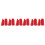 12Pcs Red Lightweight Rubber Dumbbell Covers Replaceable Barbell Grips 9