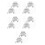 5Sets Assorted Windproof Blind Cord Holders Metal Hooks for Home Decor 7