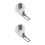 2Pcs Retractable Height Measuring Device White ABS Wall Chart for Kids 6
