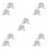 5Sets Assorted Windproof Blind Cord Holders Metal Hooks for Home Decor 5