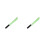 2Pcs Luminous Kids Plastic Halloween Playing Tool Long Cutter Green 7