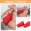 12Pcs Red Lightweight Rubber Dumbbell Covers Replaceable Barbell Grips 8