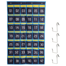 42 Nummerierte Taschen Diagramm Organisator zum AufhäNgen für Handys zum AufhäNgen für Taschenrechner im Klassenzimmer, Handy Halter