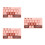 3Pcs Pink Mobile Phone Number Display Plate Temporary Parking Sign 5