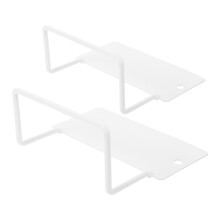 4Pcs White Iron Mattress Fixing Rods Anti-Slip Clips for Bed and Sofa