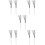 5Pairs Professional Drum Wire Brush White Wood Handle for Drum Sets 7