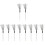 5Pairs Professional Drum Wire Brush White Wood Handle for Drum Sets 5