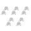 5Sets Assorted Windproof Blind Cord Holders Metal Hooks for Home Decor 8