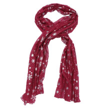 3Pcs Red Xmas Shawl Scarf Christmas Snowflake Neck Warmer Wraps