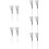 5Pairs Professional Drum Wire Brush White Wood Handle for Drum Sets 9