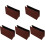 5Pcs Light Brown PU Car Seat Storage Box Foldable Car Door Bin 3